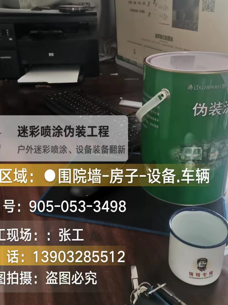 武隆地面数码迷彩喷涂是一种融合